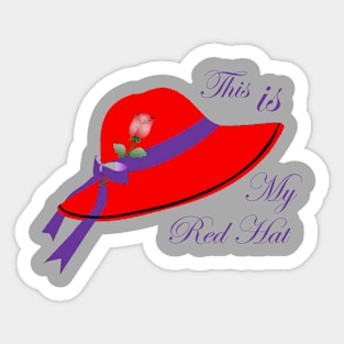 This IS My Red Hat Sticker